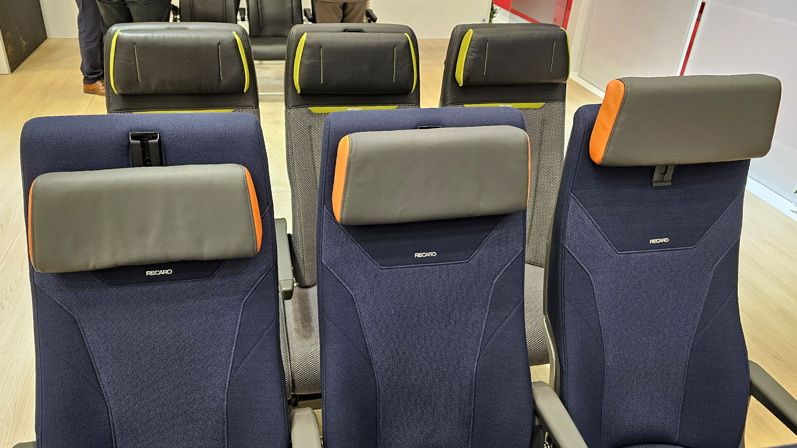 Adjust the headrest on Qantas' Project Sunrise Economy seat