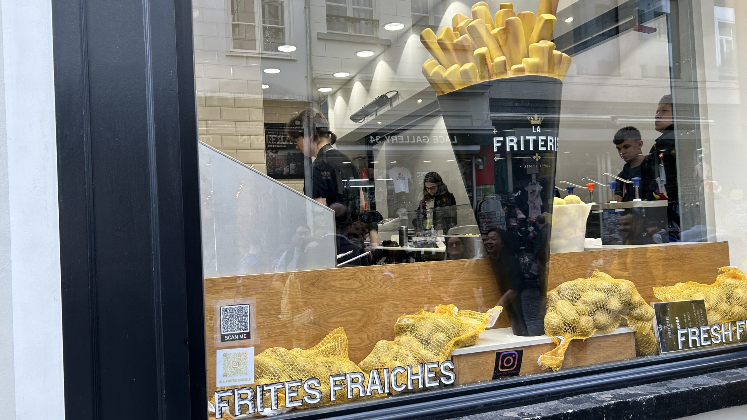 Brussels Frites Shop Front Window Point Hacks by Daniel Sciberras