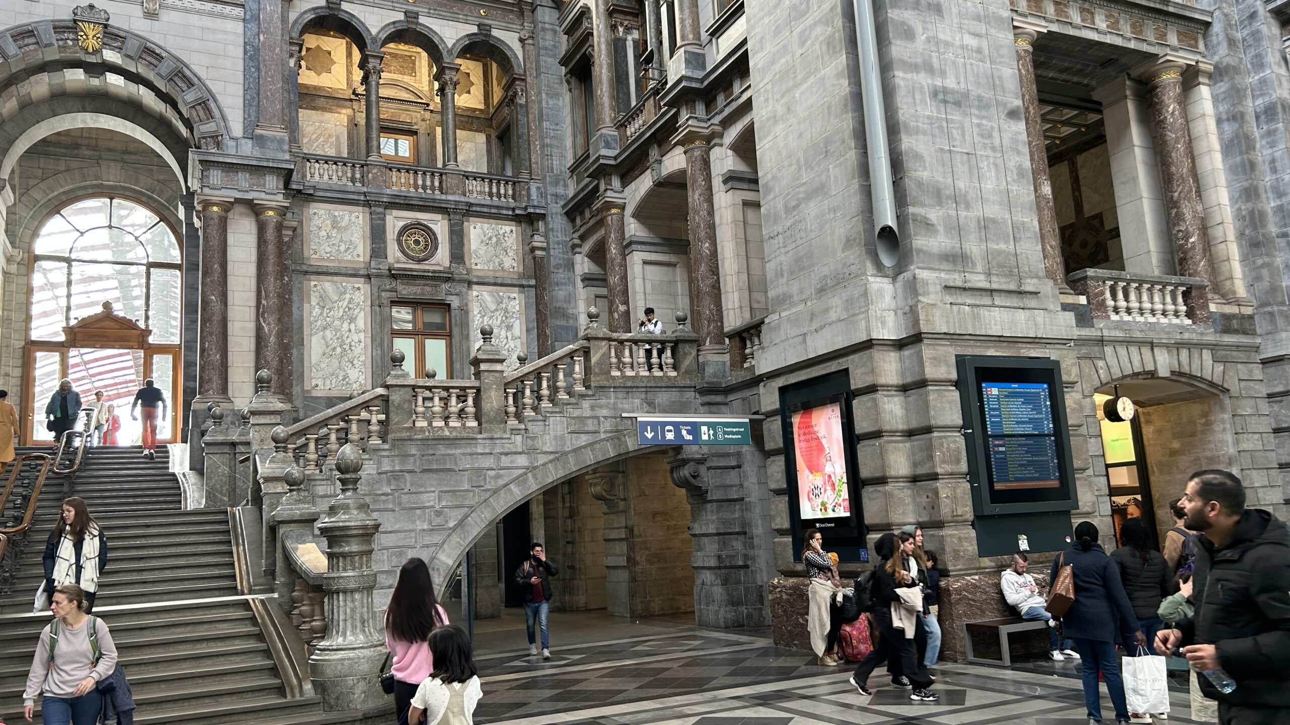 Antwerp Central Station Staircase Point Hacks by Daniel Sciberras