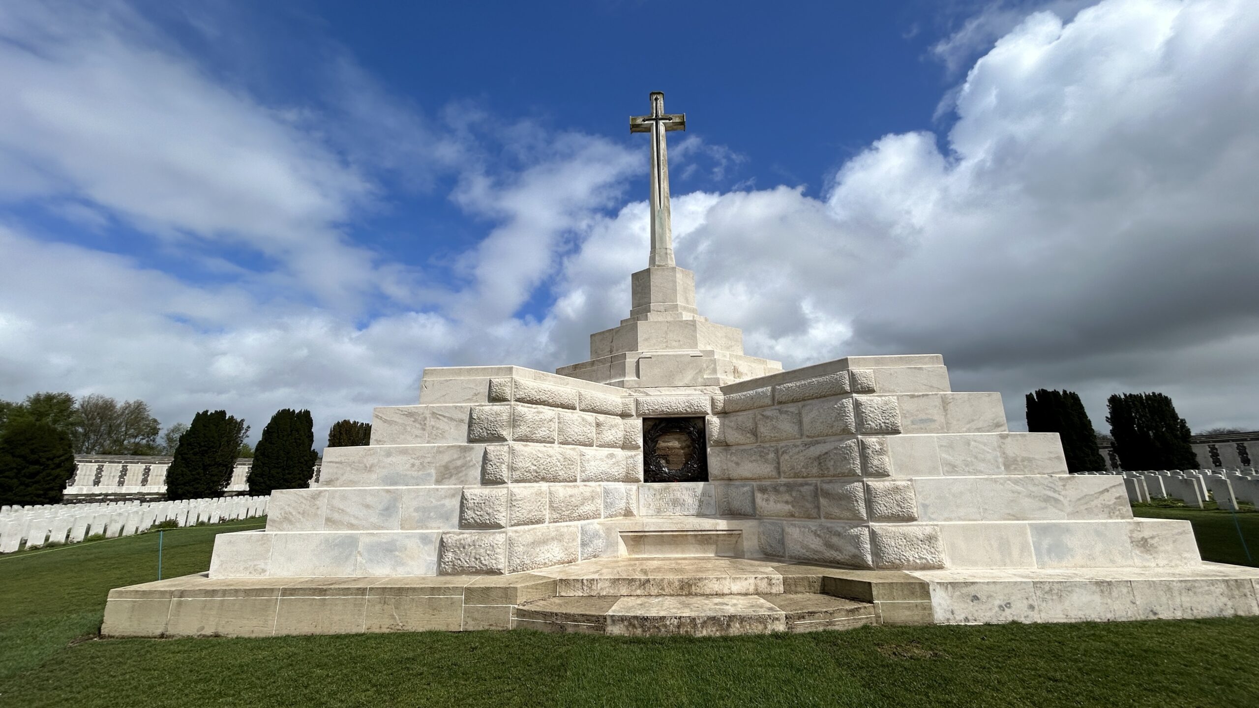 Tyne Cot Cemetry Memorial Shrine Point Hacks by Daniel Sciberras