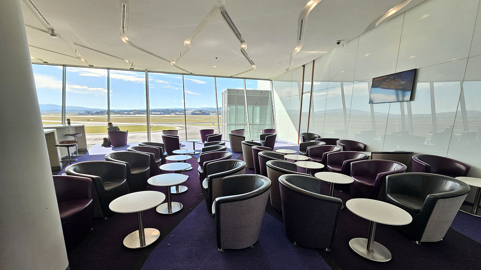 Chairs in the Virgin Australia Lounge, Canberra