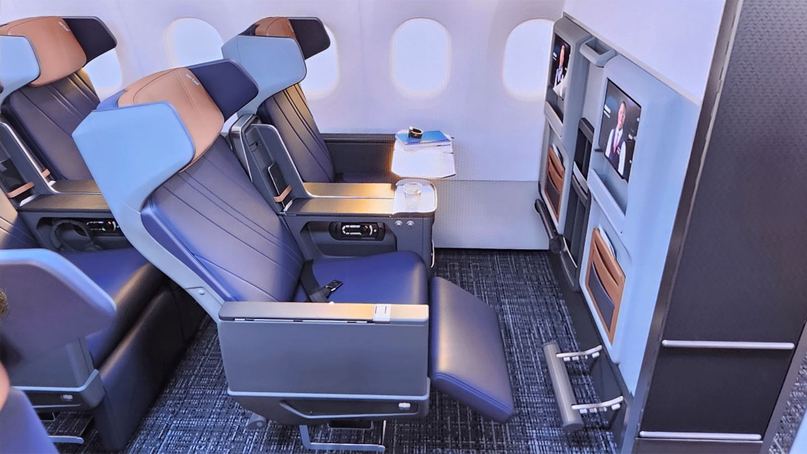 Lean back in Premium Economy on AA's Airbus A321XLR