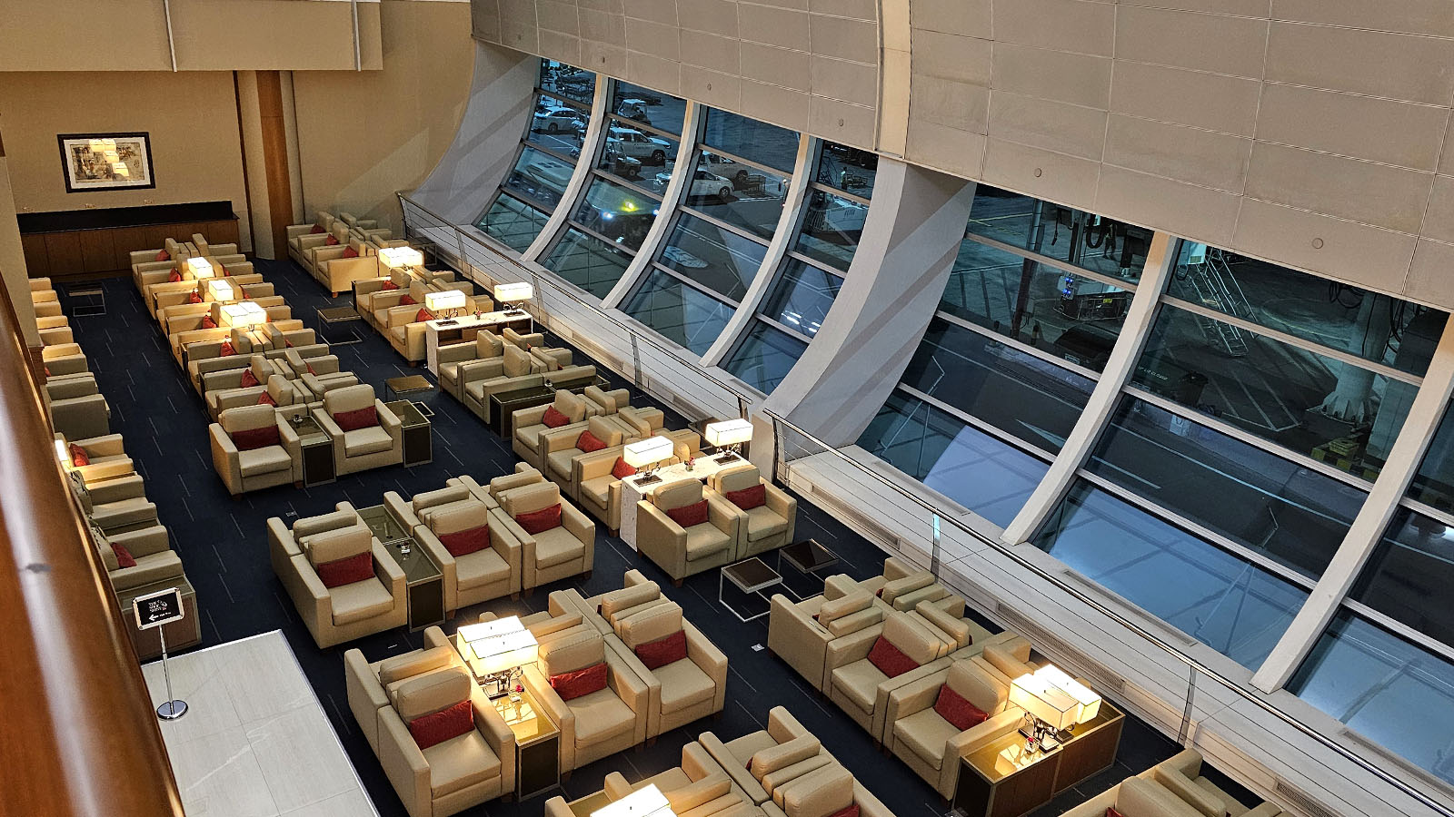 Seating in the Emirates Business Class Lounge, Dubai T3 Concourse C