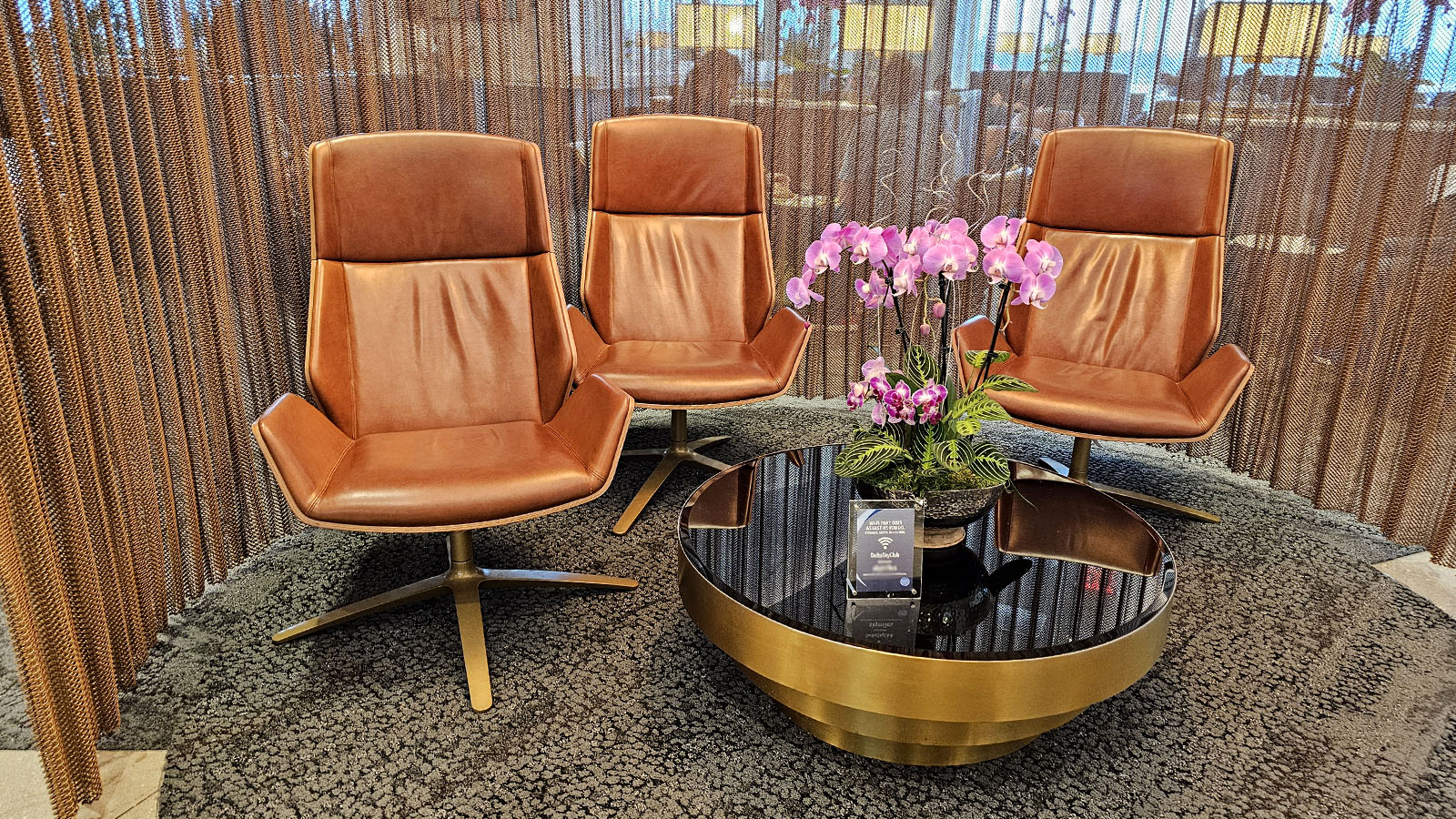 Chairs in the Delta Sky Club, LAX T3