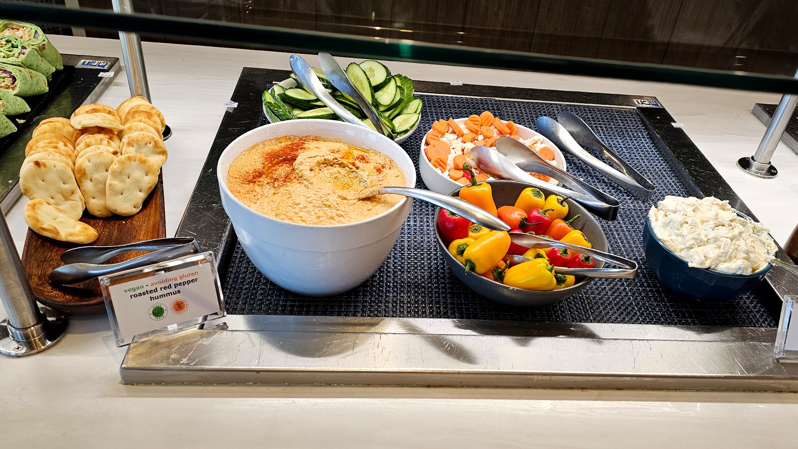 Dips at the Delta Sky Club, LAX T3