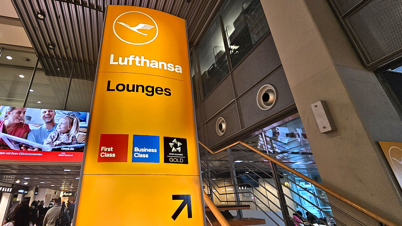 Visit the Lufthansa lounges courtesy of American Express