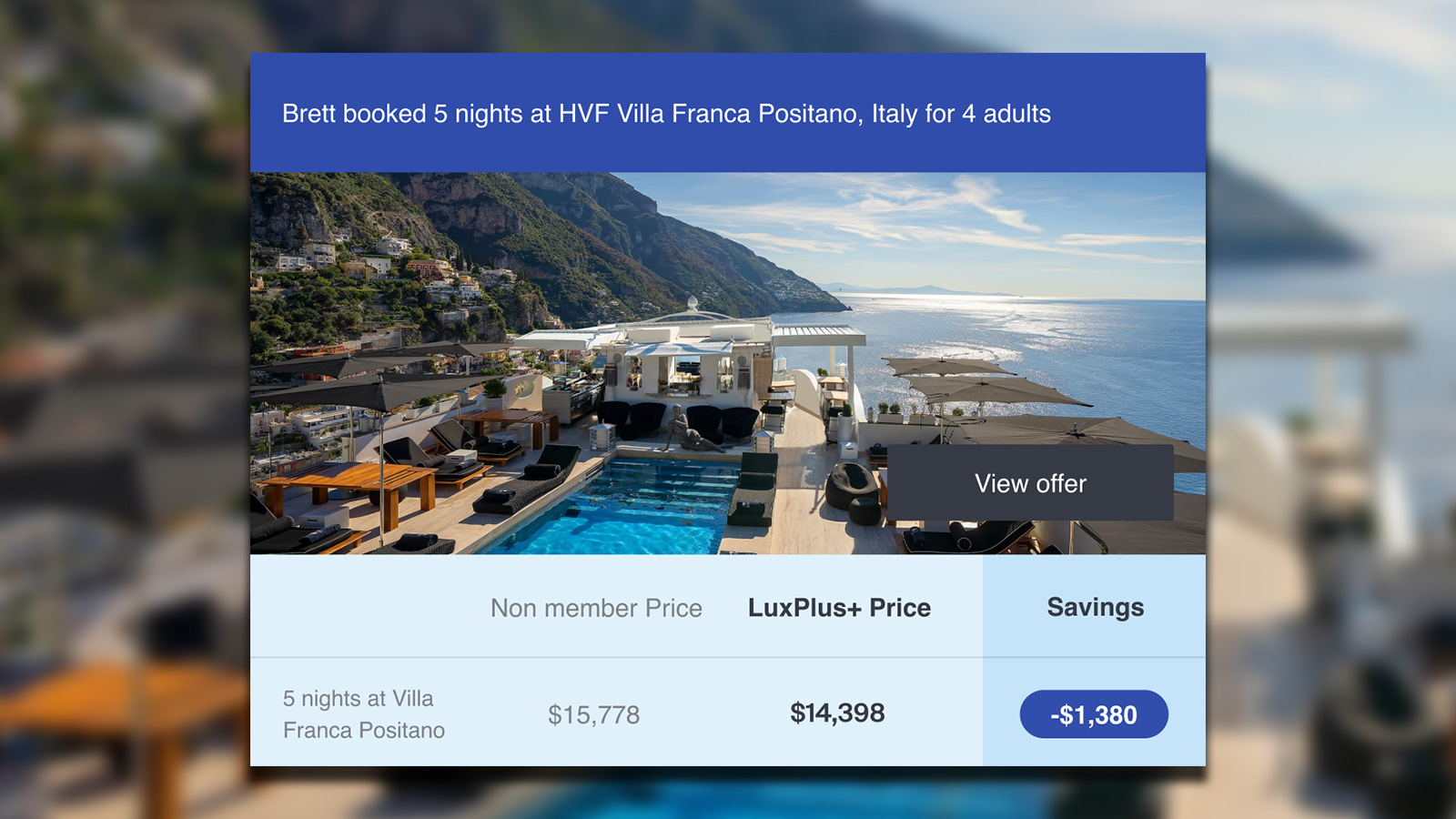 LuxPlus travel offer 1