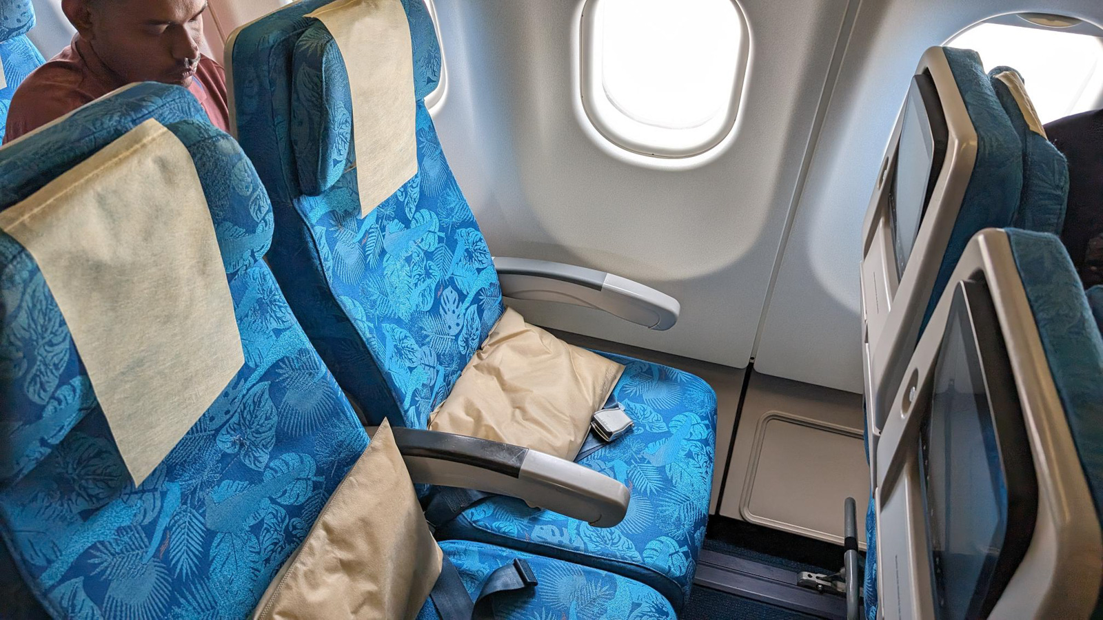 Economy seat on SriLankan Airlines Airbus A330-200