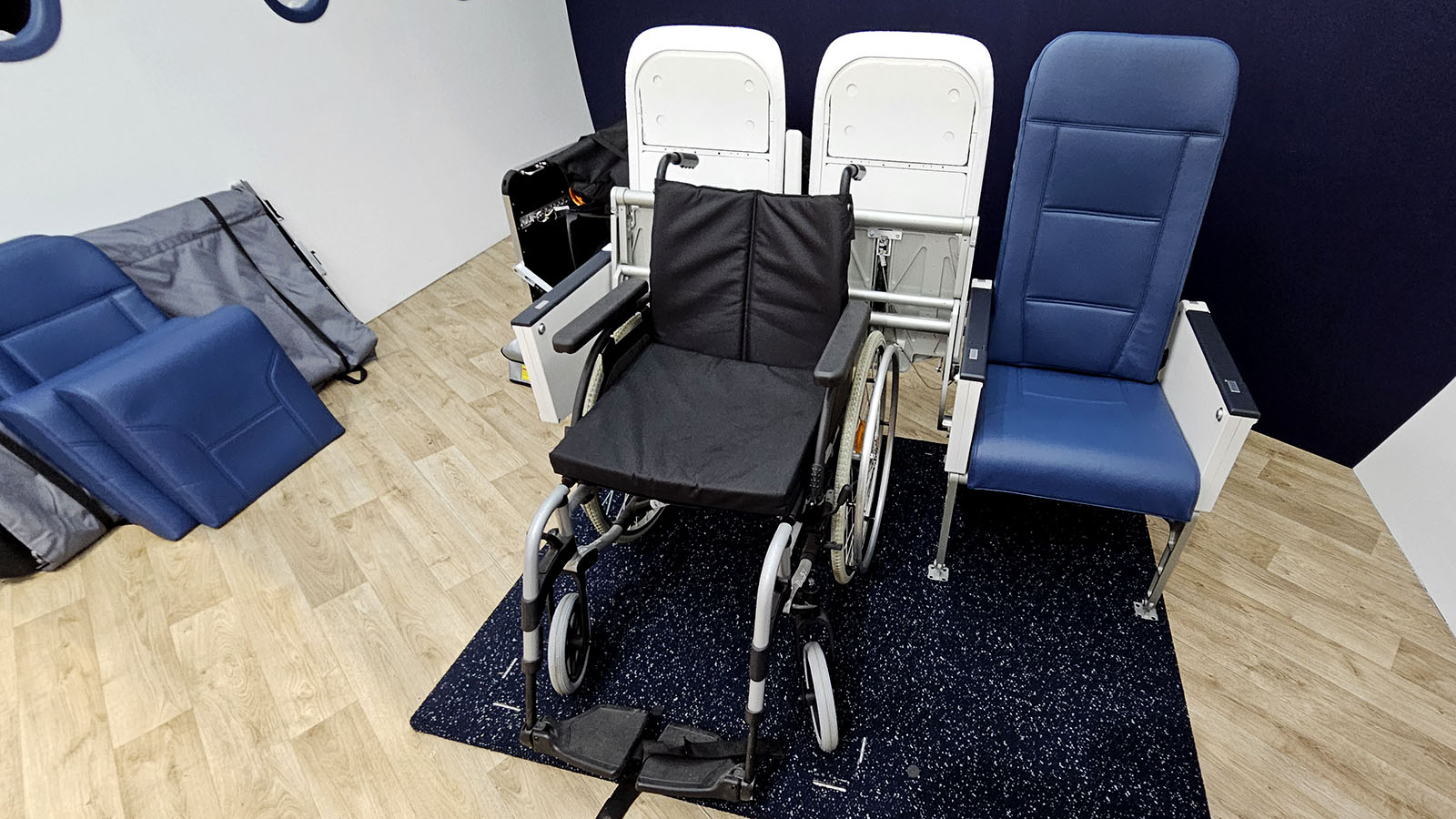 Chair positioned in Economy on Delta PRM Suite concept