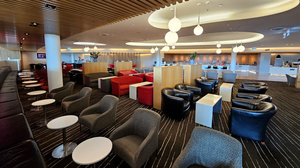 Qantas Club lounge in Canberra