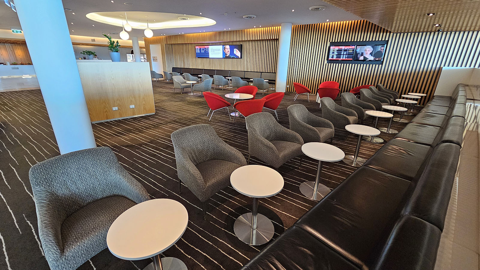 Chairs in Canberra's Qantas Club