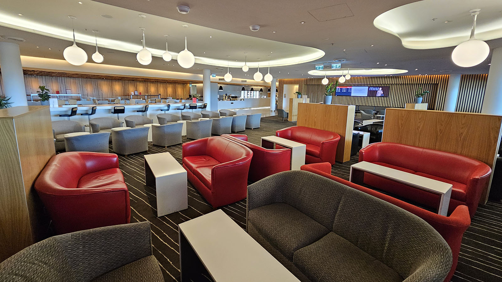 Seating in Canberra's Qantas Club