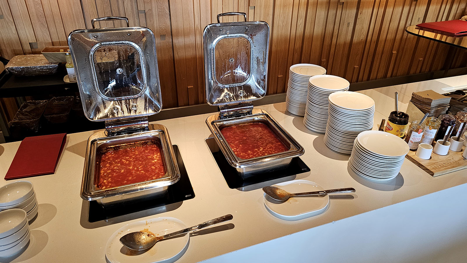 Baked beans in Canberra's Qantas Club