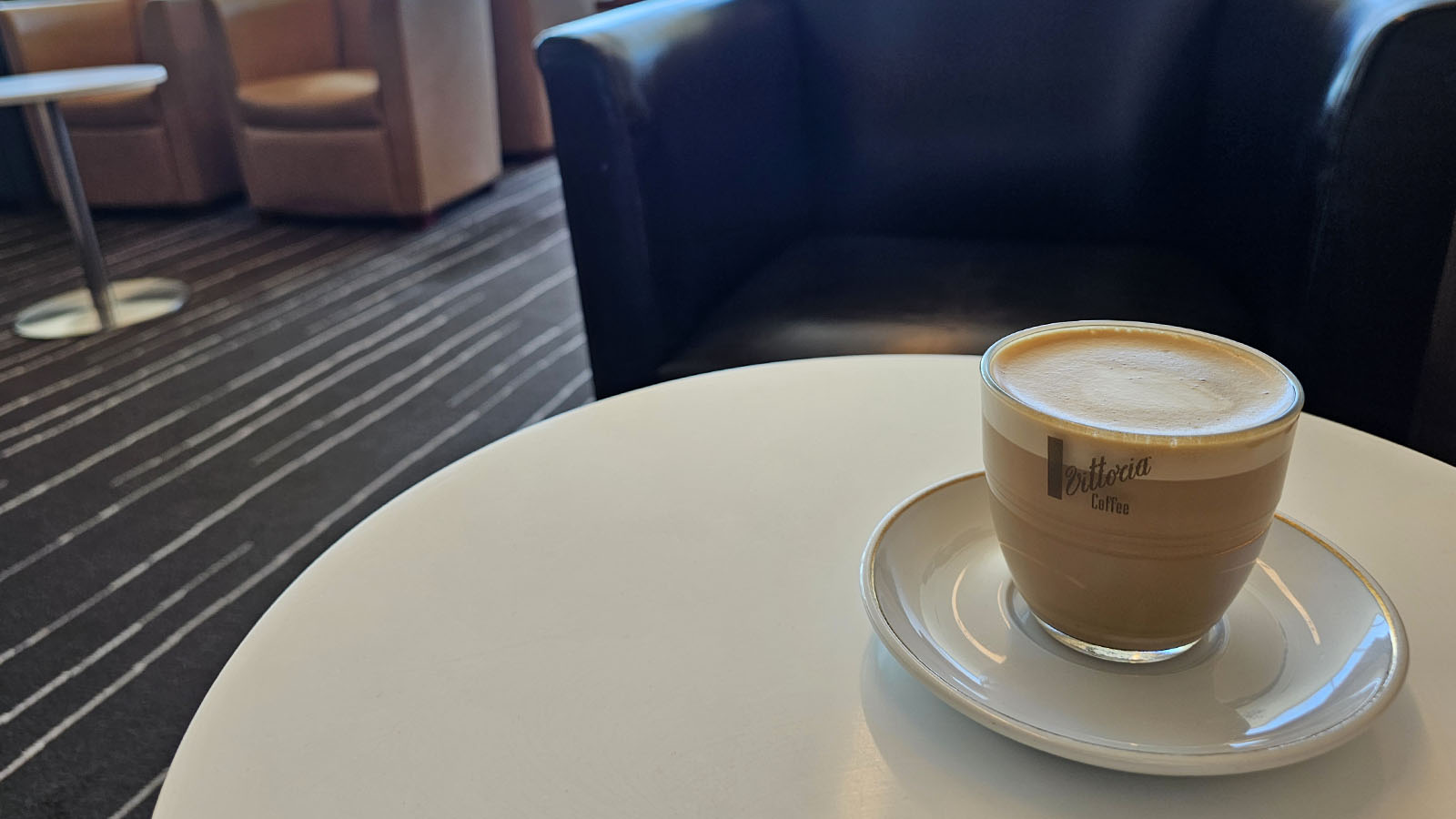 Latte in Canberra's Qantas Club