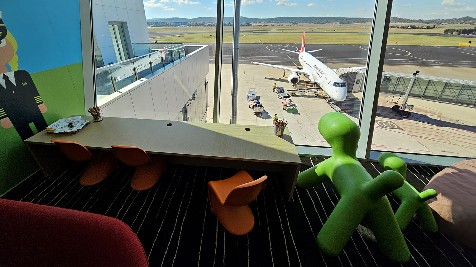 Space for kids in Canberra's Qantas Club