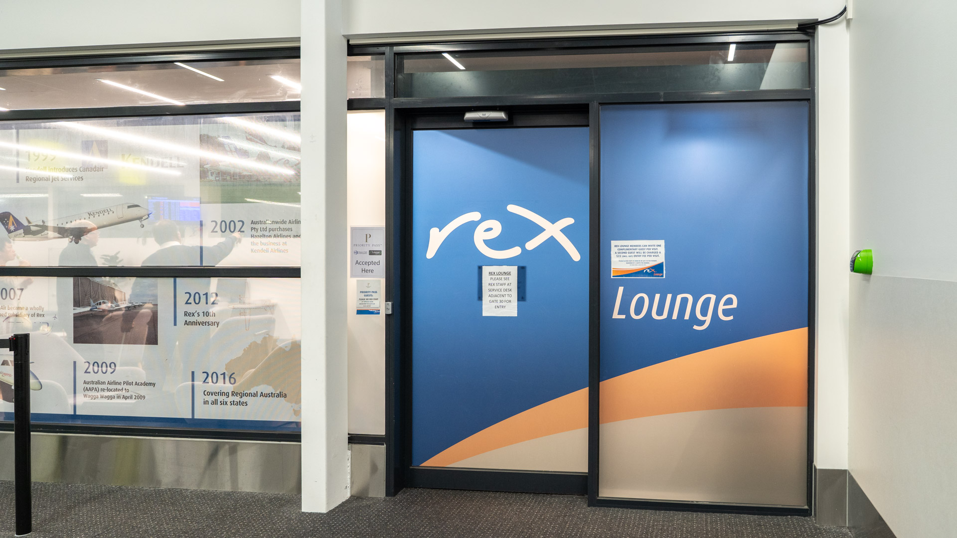 Rex Melbourne-Perth Business Class Rex Lounge