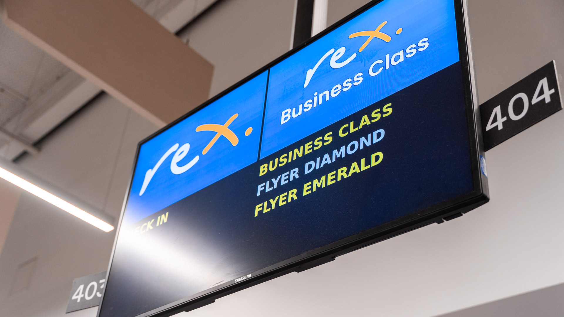 Rex Melbourne-Perth Business Class