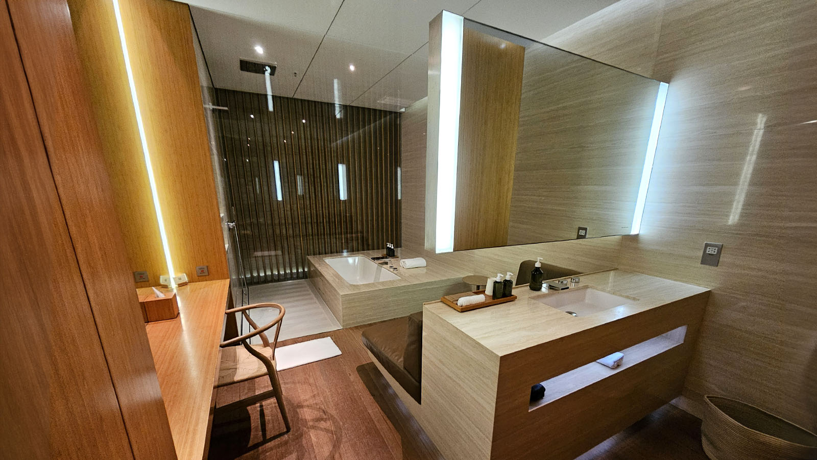 Secluded room in Cathay Pacific's The Wing First Class