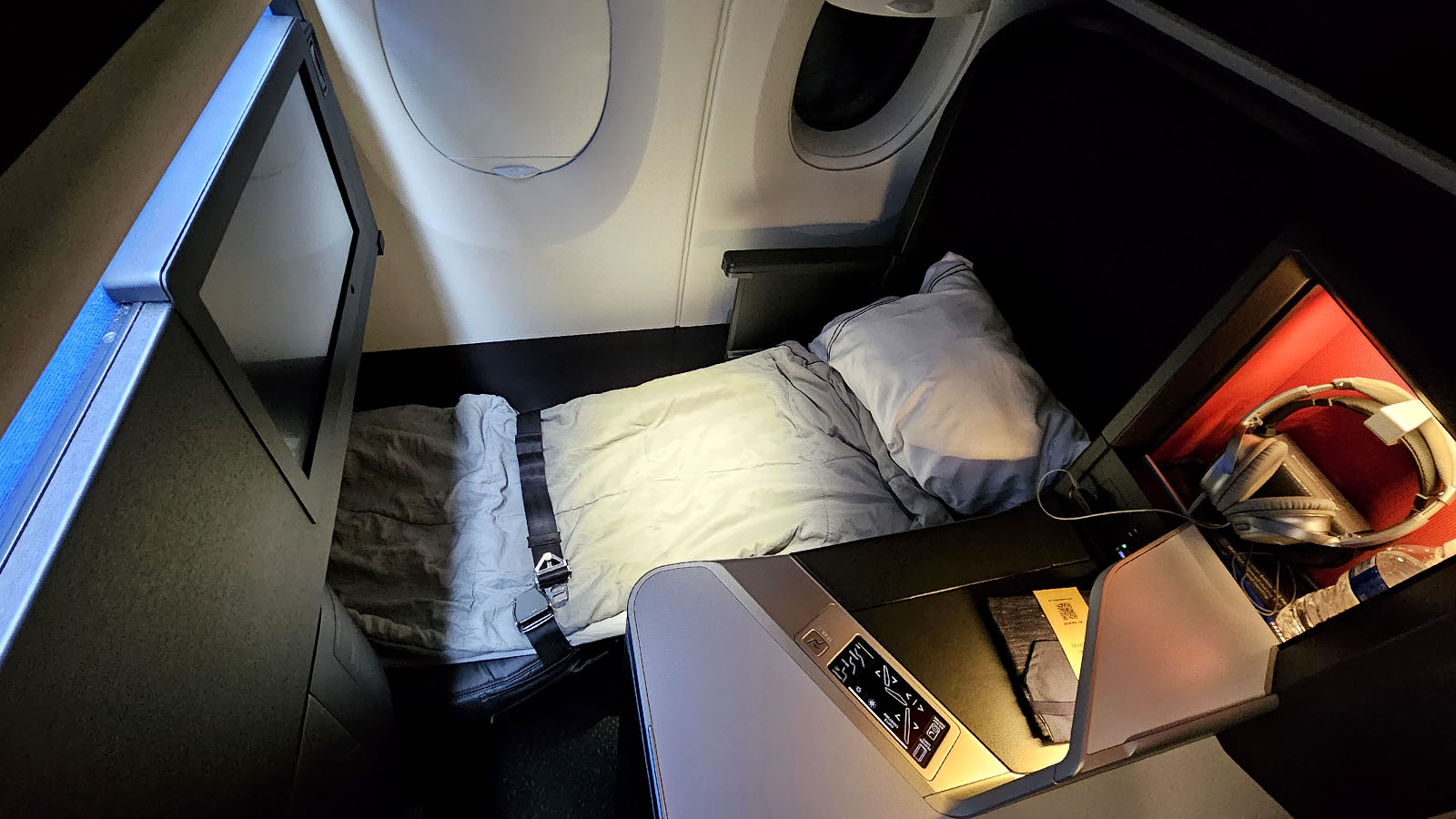 Sleep time in Delta One on the Airbus A350