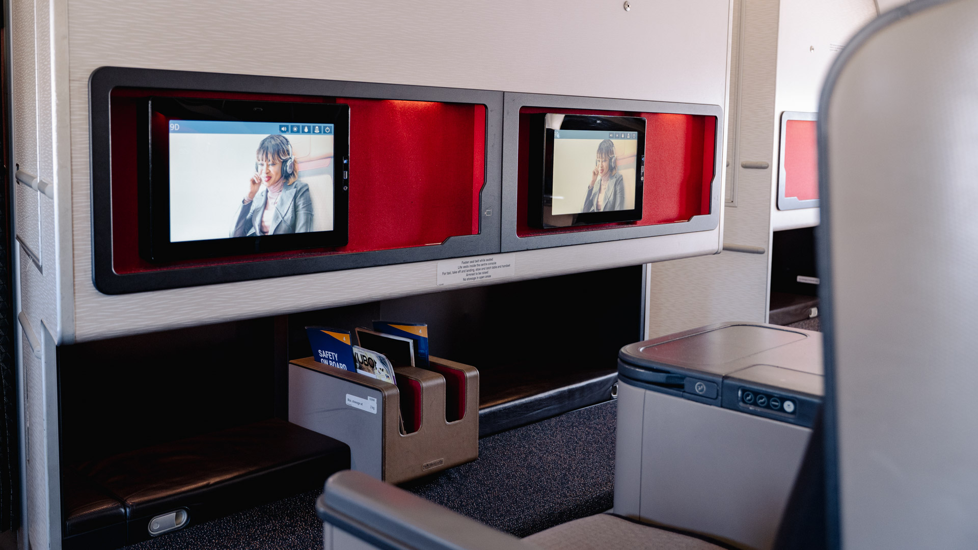 South African Airways Airbus A330 bulkhead