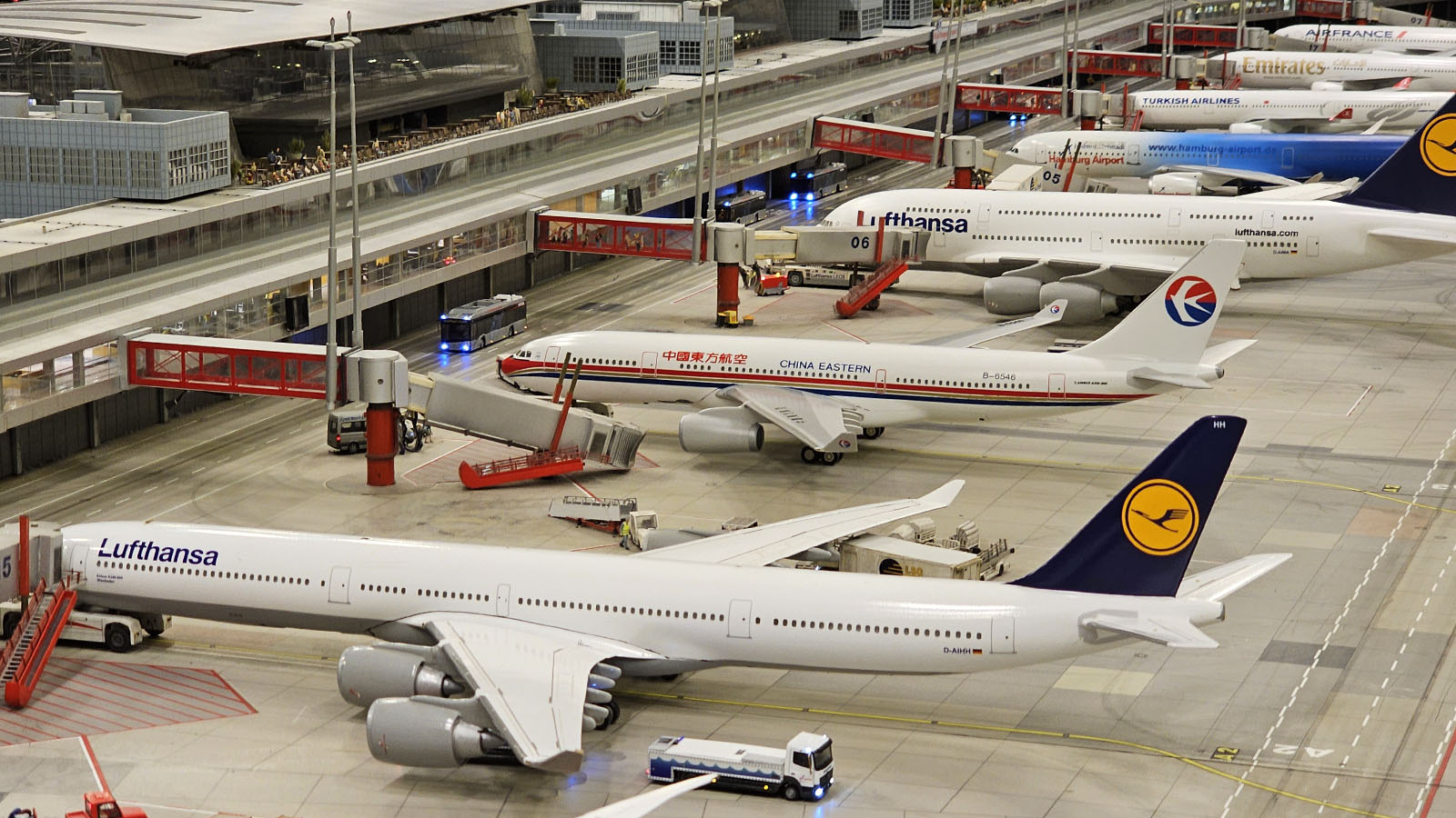 Aircraft at miniature airport