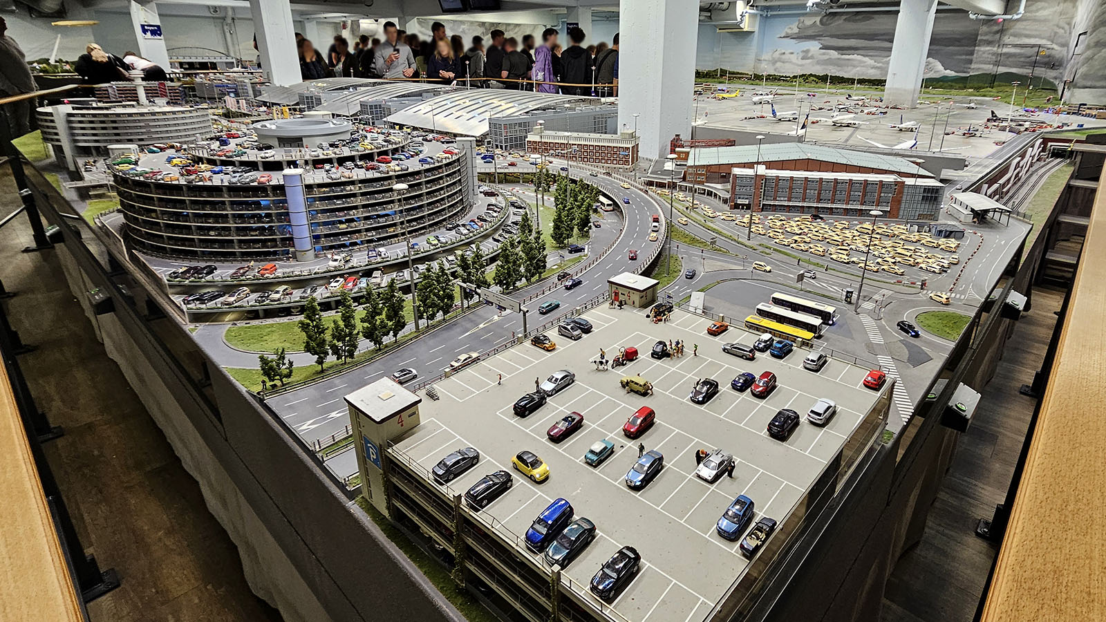 Cars at miniature airport