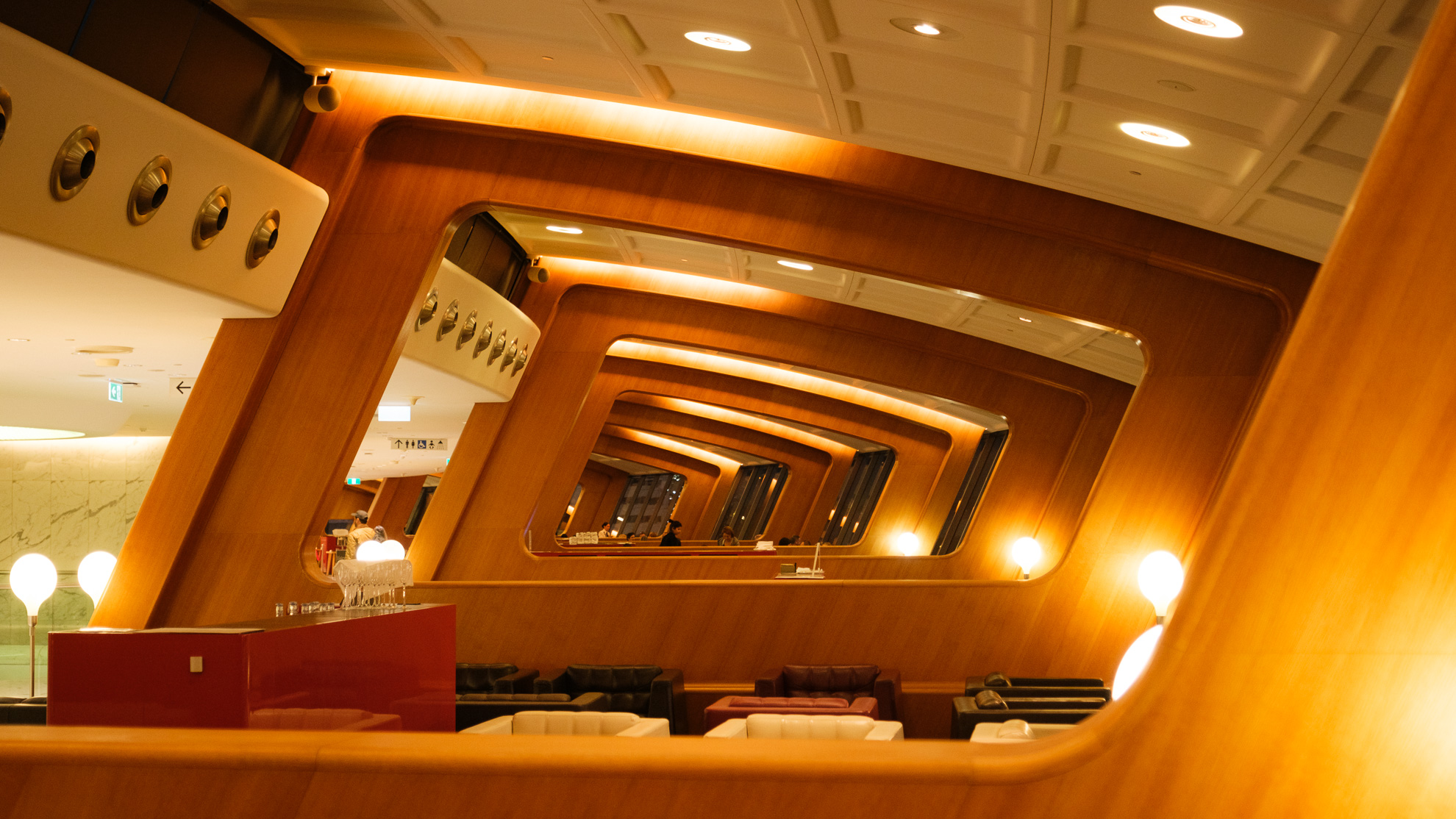 Interior of Qantas First Lounge, Sydney