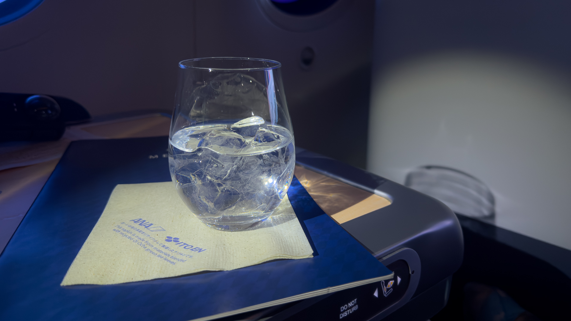 Sake onboard ANA Business Class