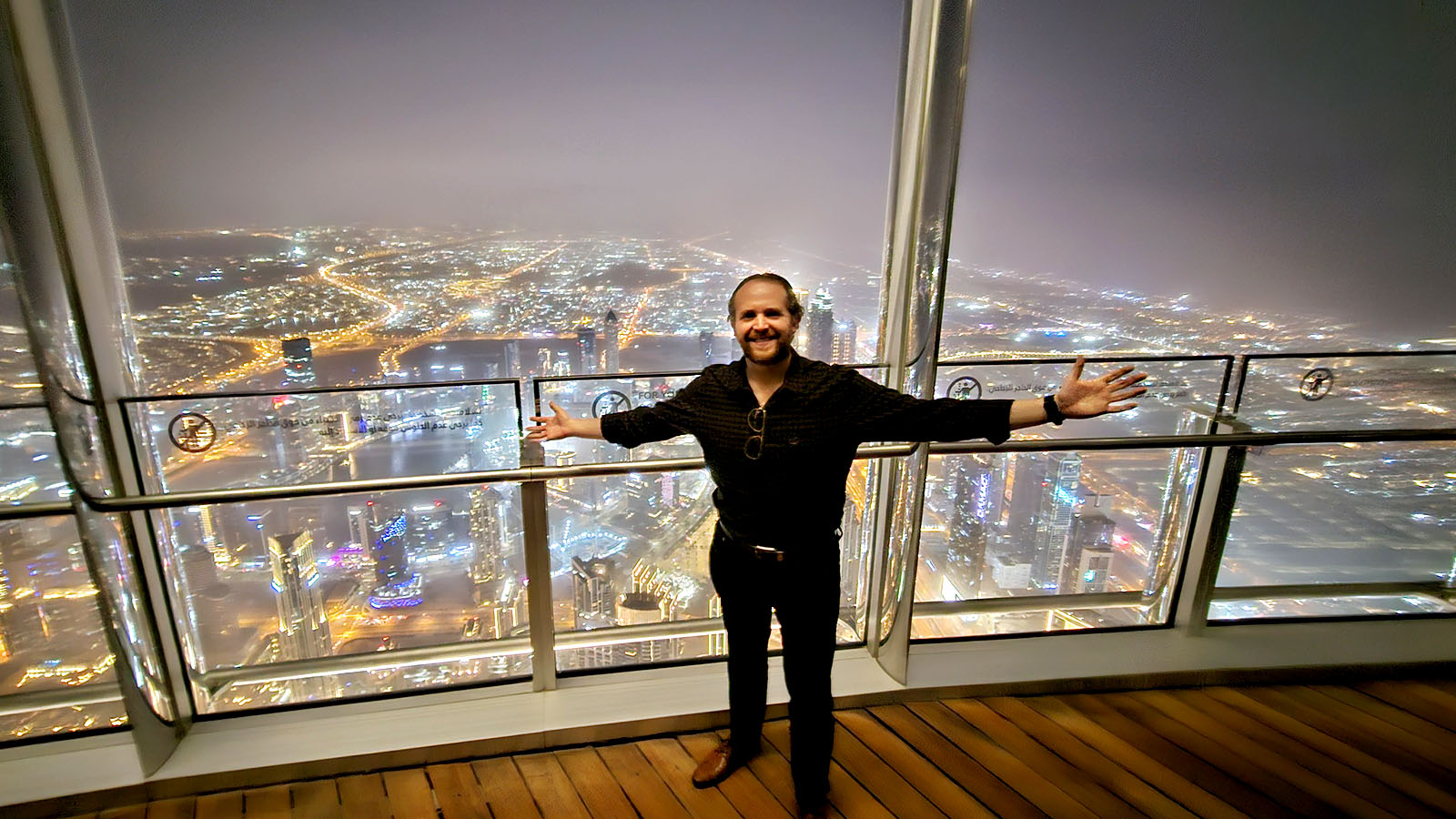 Podcast host Chris Chamberlin in Dubai