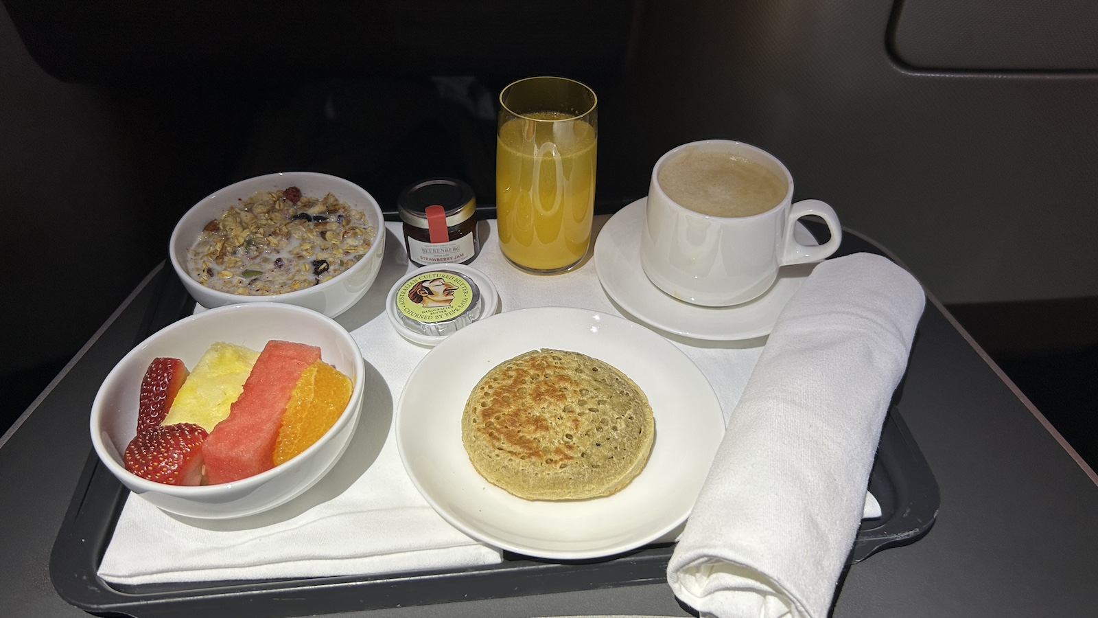 Qantas Perth Paris Business Class Cereal Croissant Point Hacks by Daniel Sciberras