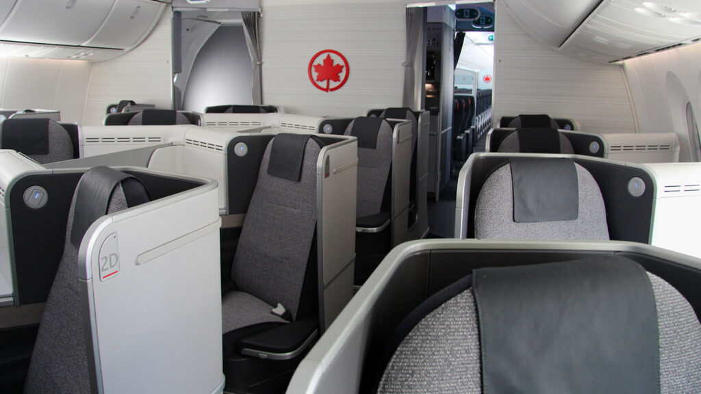 Air Canada Boeing 787 cabin to Melbourne