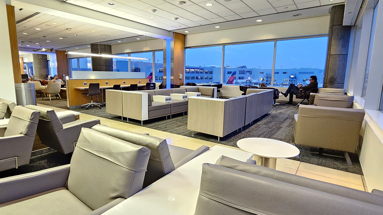 Chairs in the Delta Sky Club LAX T2