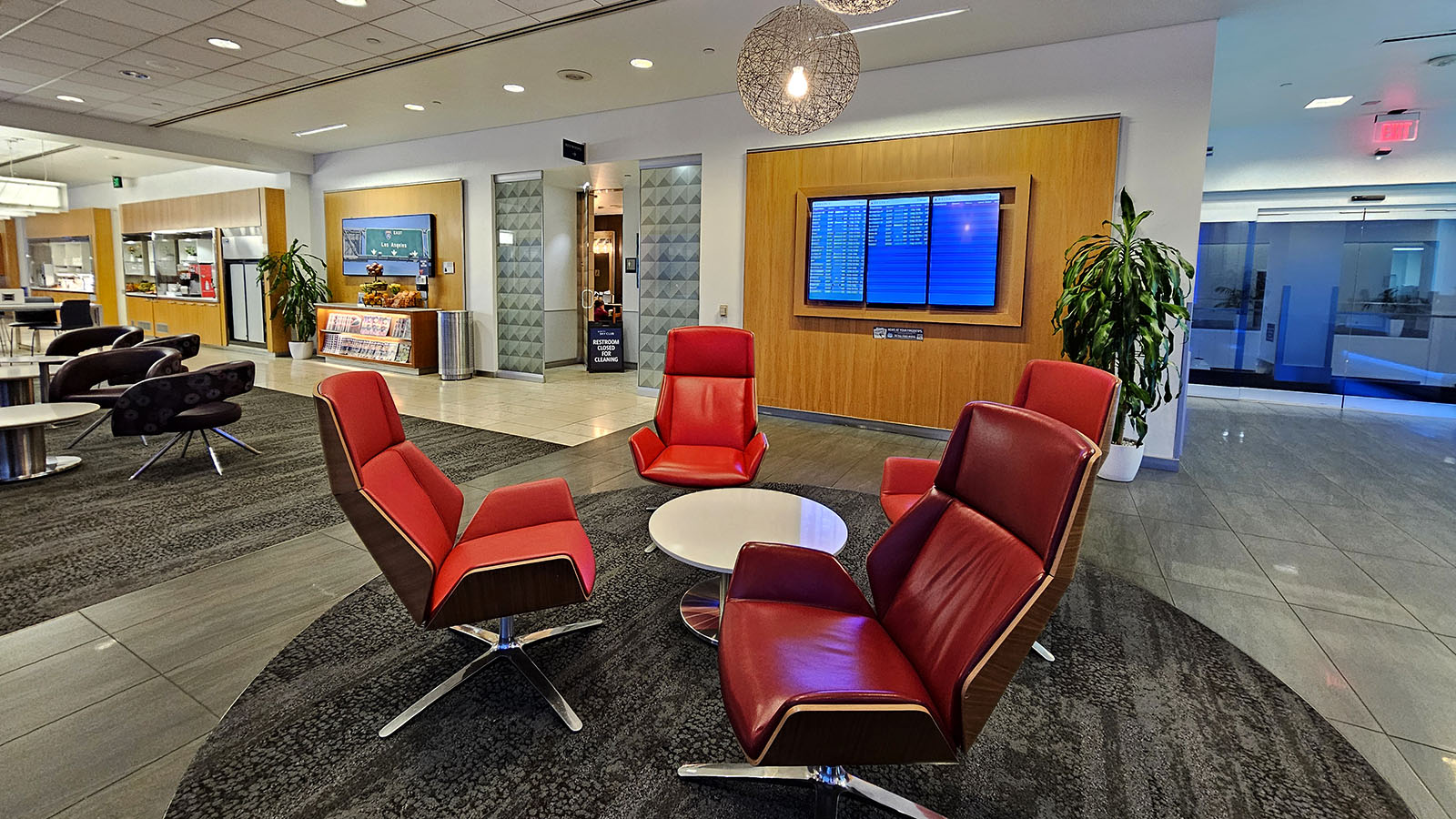 Chairs in the Delta Sky Club LAX T2