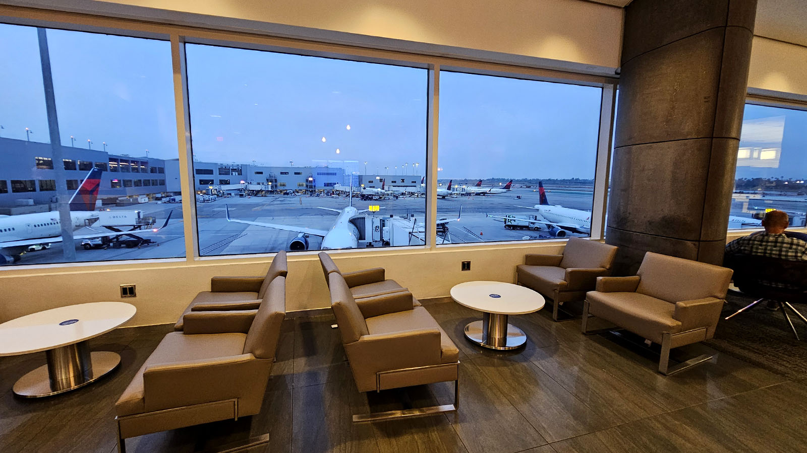 Enjoy the views from the Delta Sky Club LAX T2