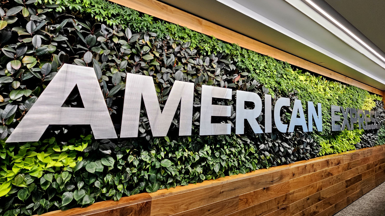 Greenery in the Amex Centurion Lounge in Denver