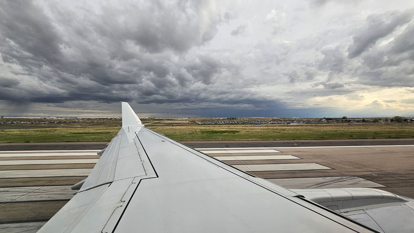 Taking off in American Eagle Embraer E175 Economy Class