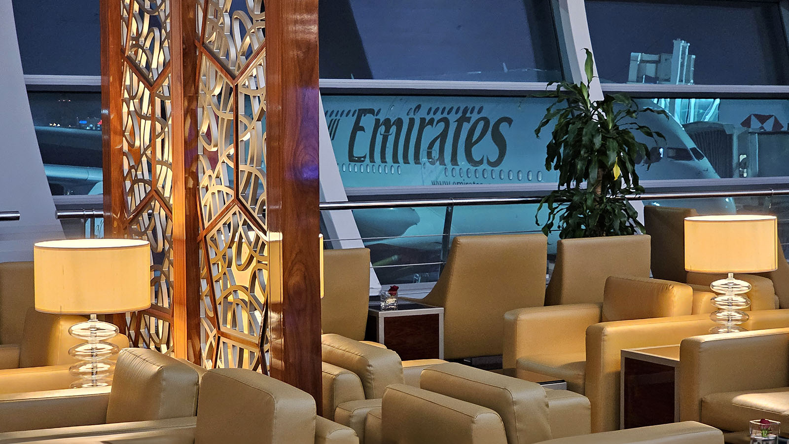 View from The Emirates Lounge in Dubai