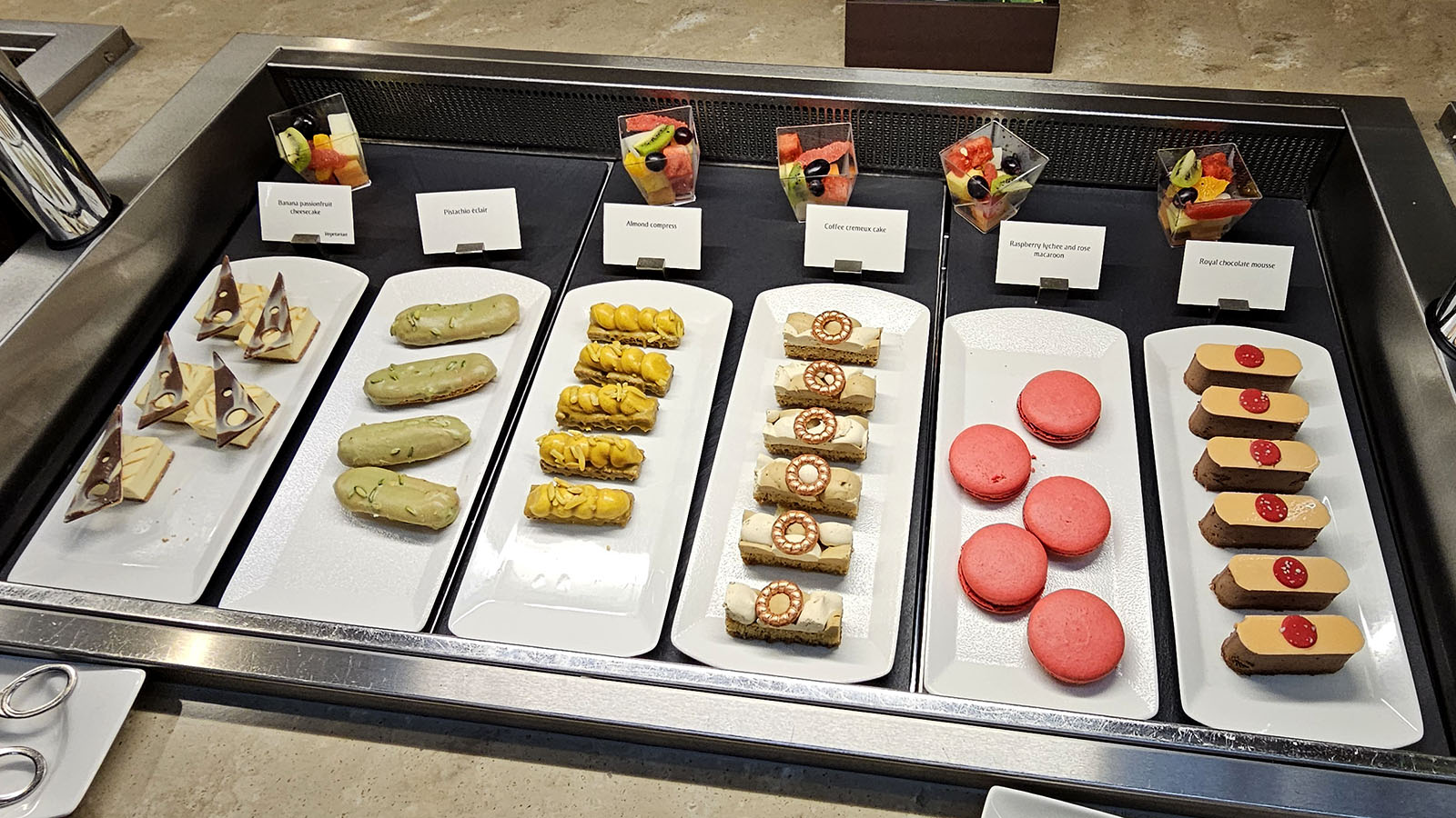 Sweets in The Emirates Lounge, Dubai