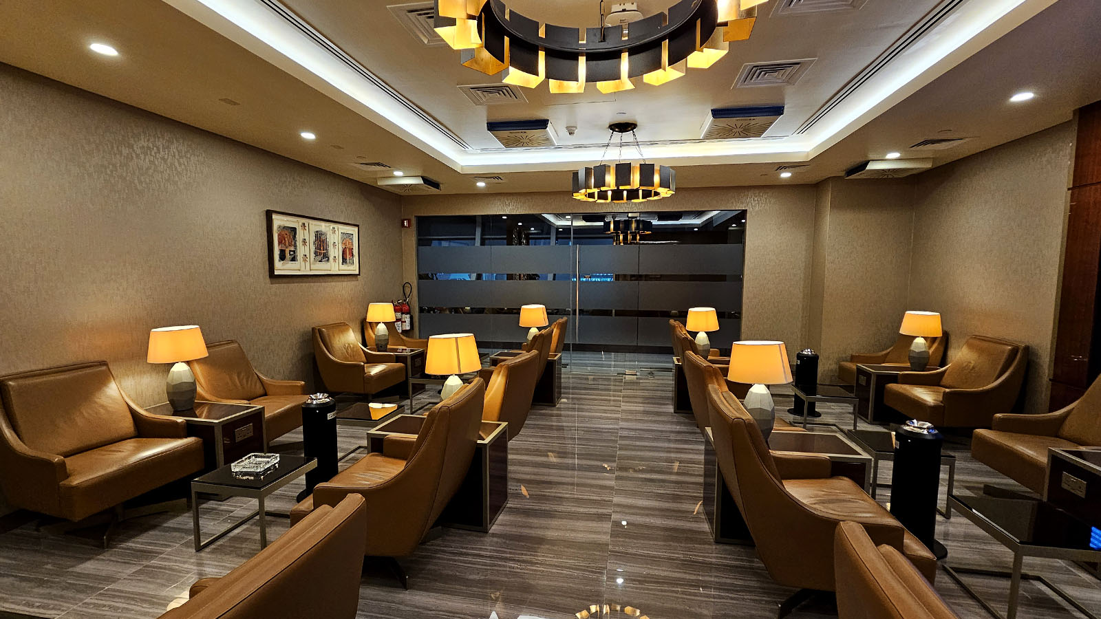 Cigar room in The Emirates Lounge, Dubai