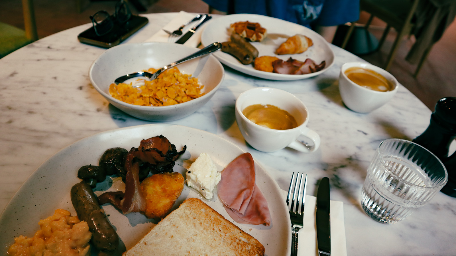 Buffet breakfast at Boccata Italian Restaurant & Wine Bar, Melbourne Airport hotel