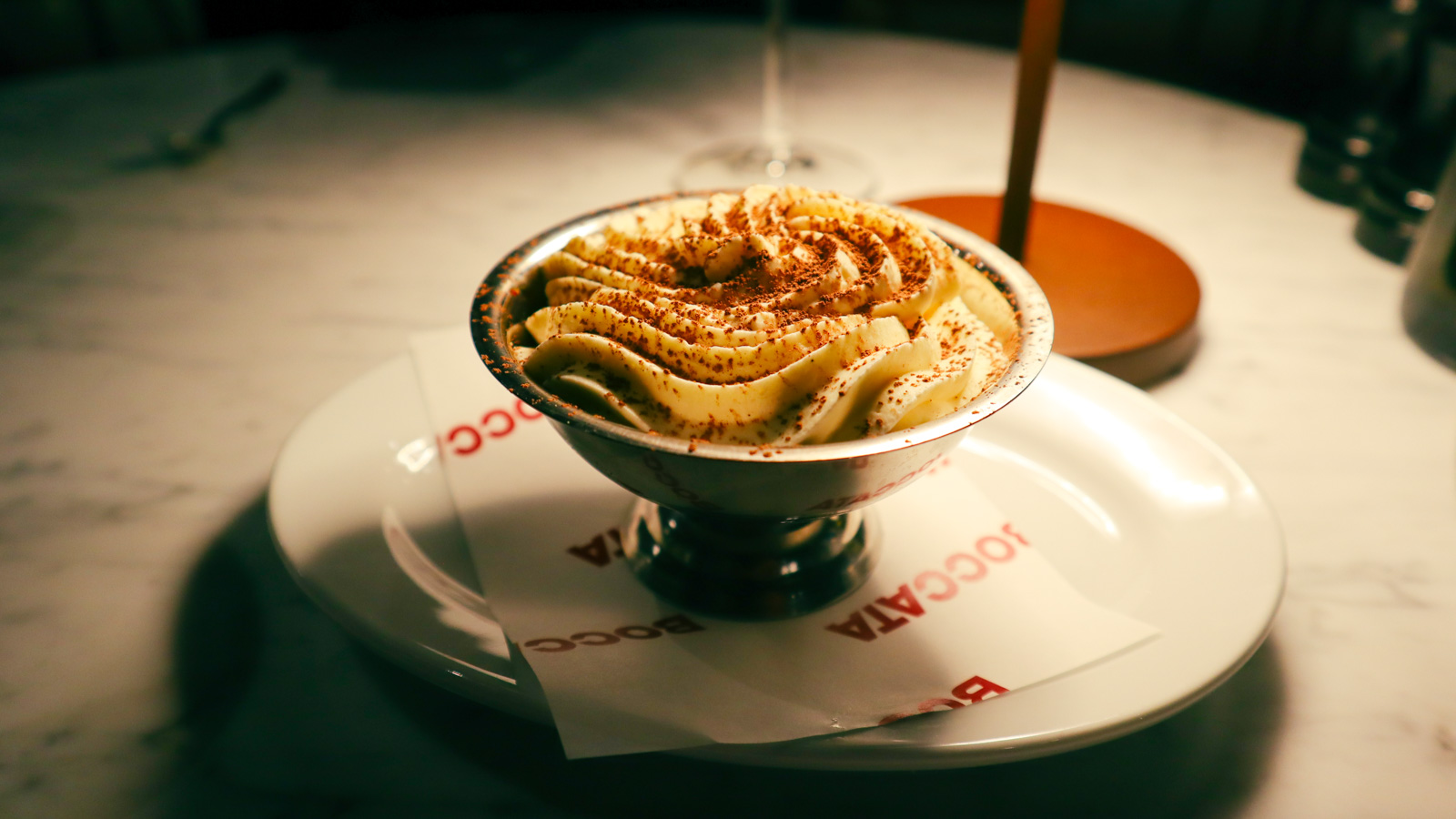 Tiramisu at Boccata Italian Restaurant & Wine Bar, Melbourne Airport