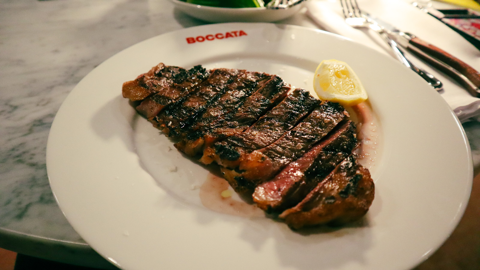 Steak at Boccata, Melbourne Airport