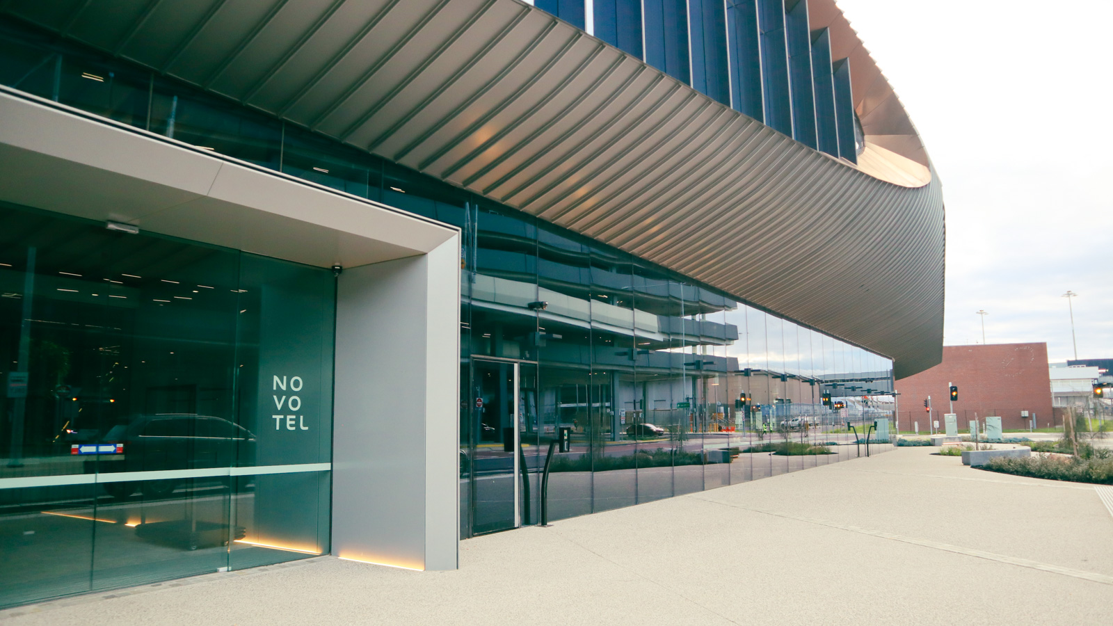 Exterior of ibis and Novotel Melbourne Airport hotels