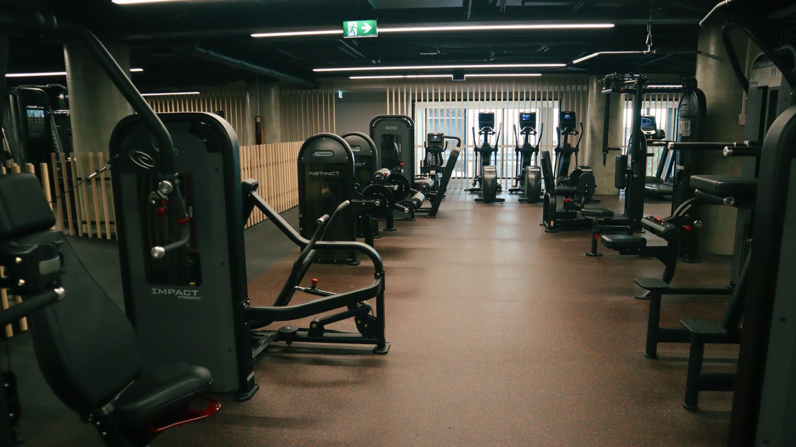 Cardio and weight machines at Higher State, Melbourne Airport