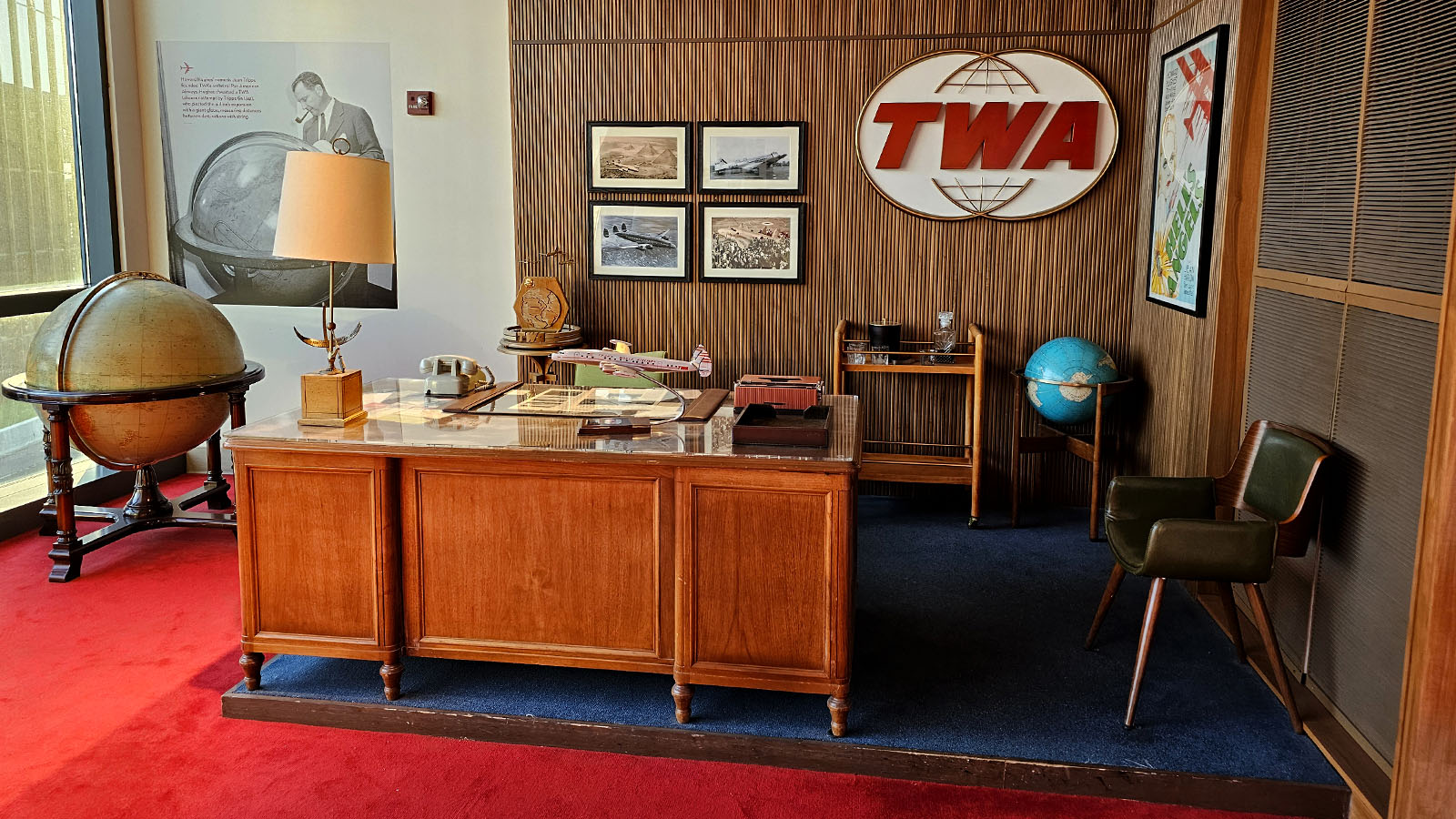 Workspace in the TWA Hotel