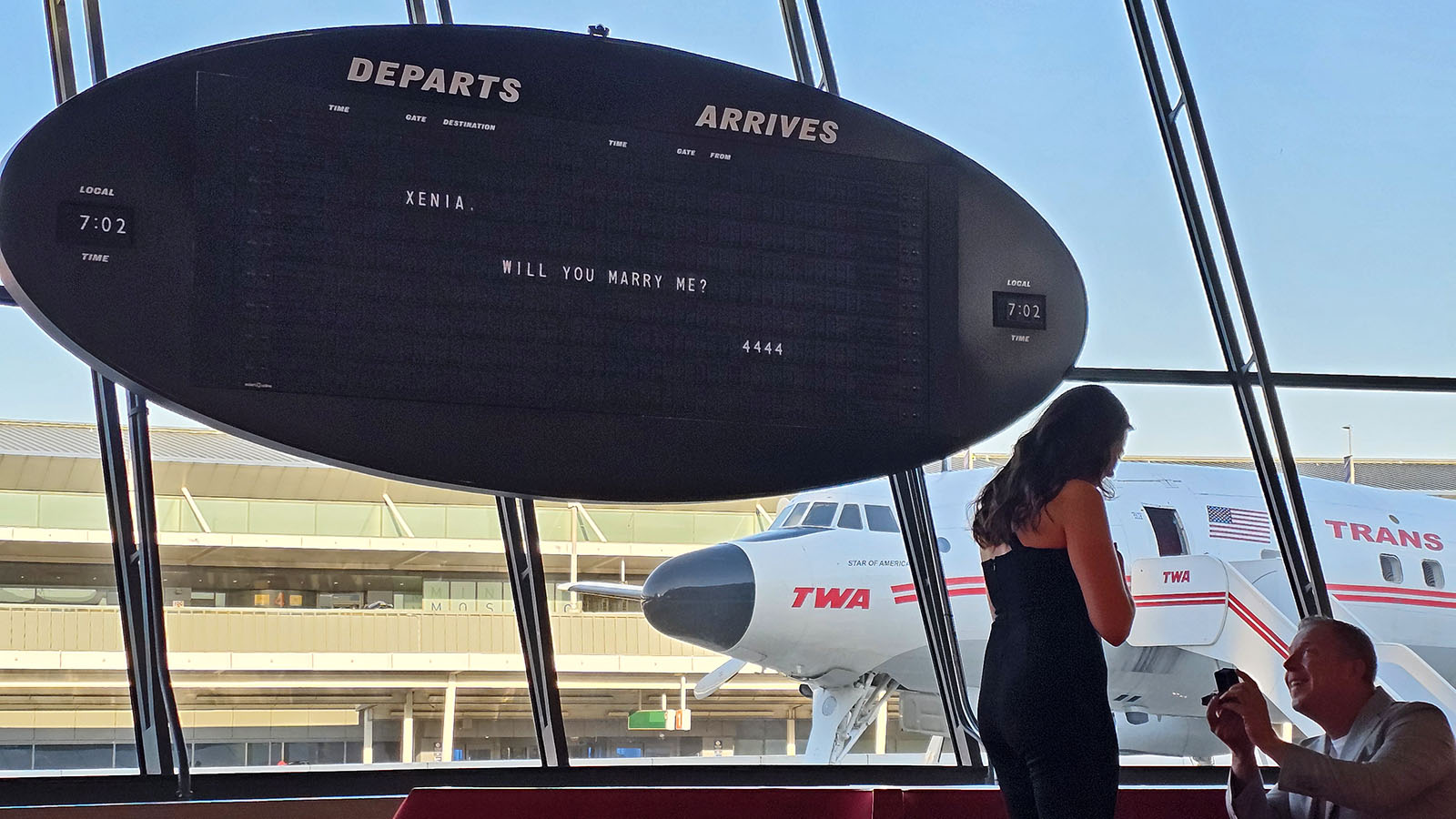 Engagement at the TWA Hotel