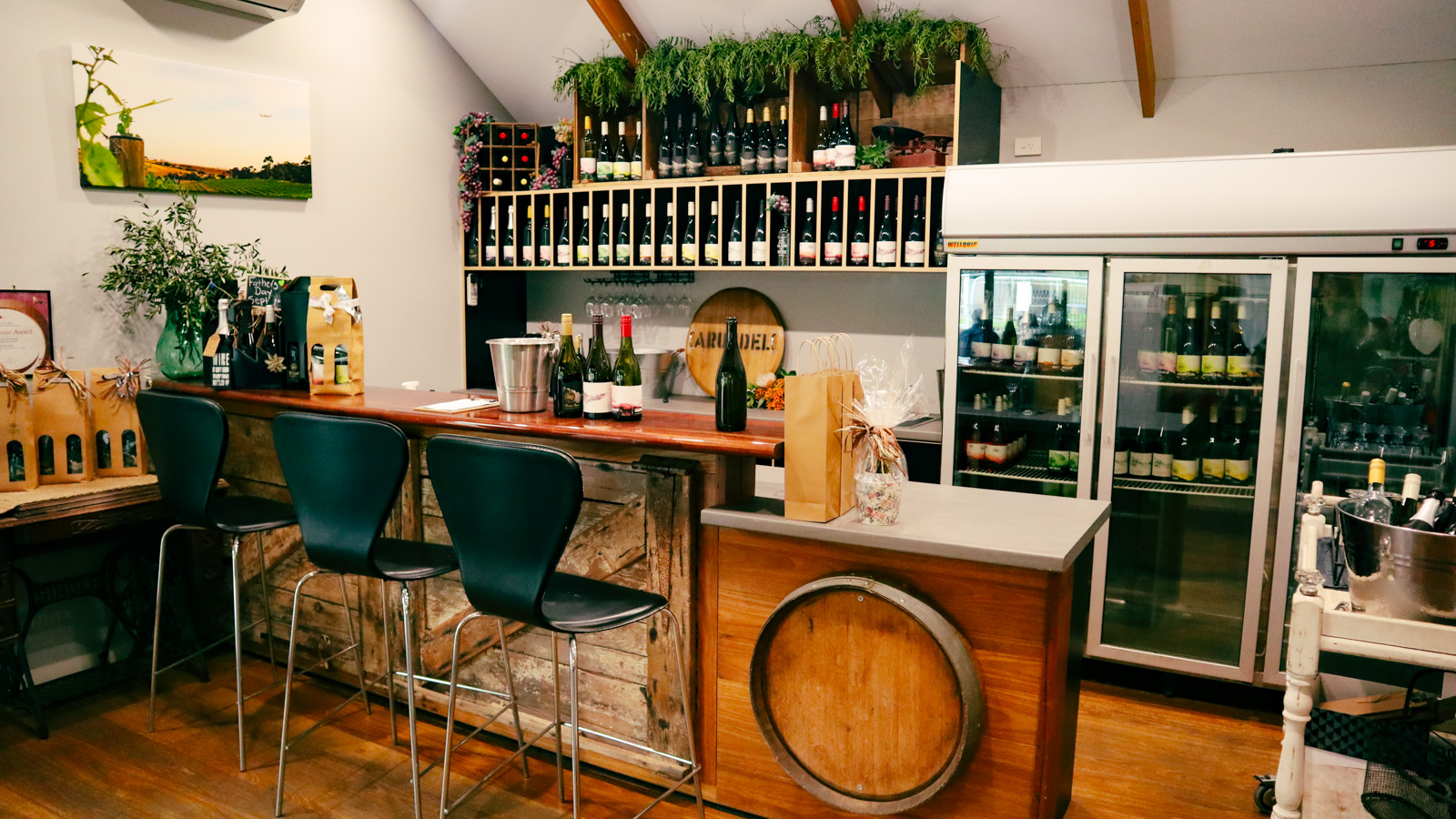 Cellar door at Arundel Farm Estate