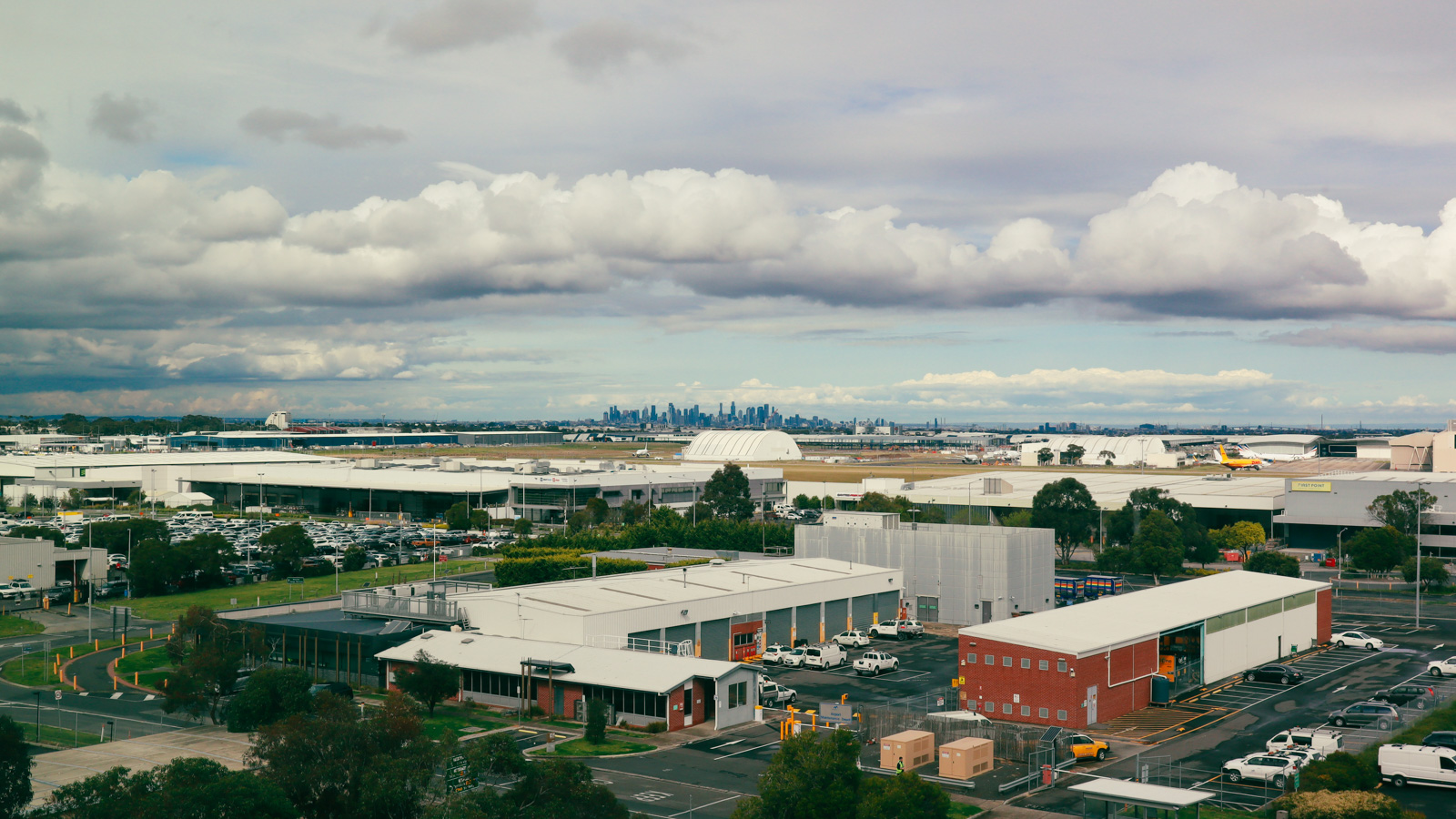 Melbourne city view from Novotel Melbourne Airport