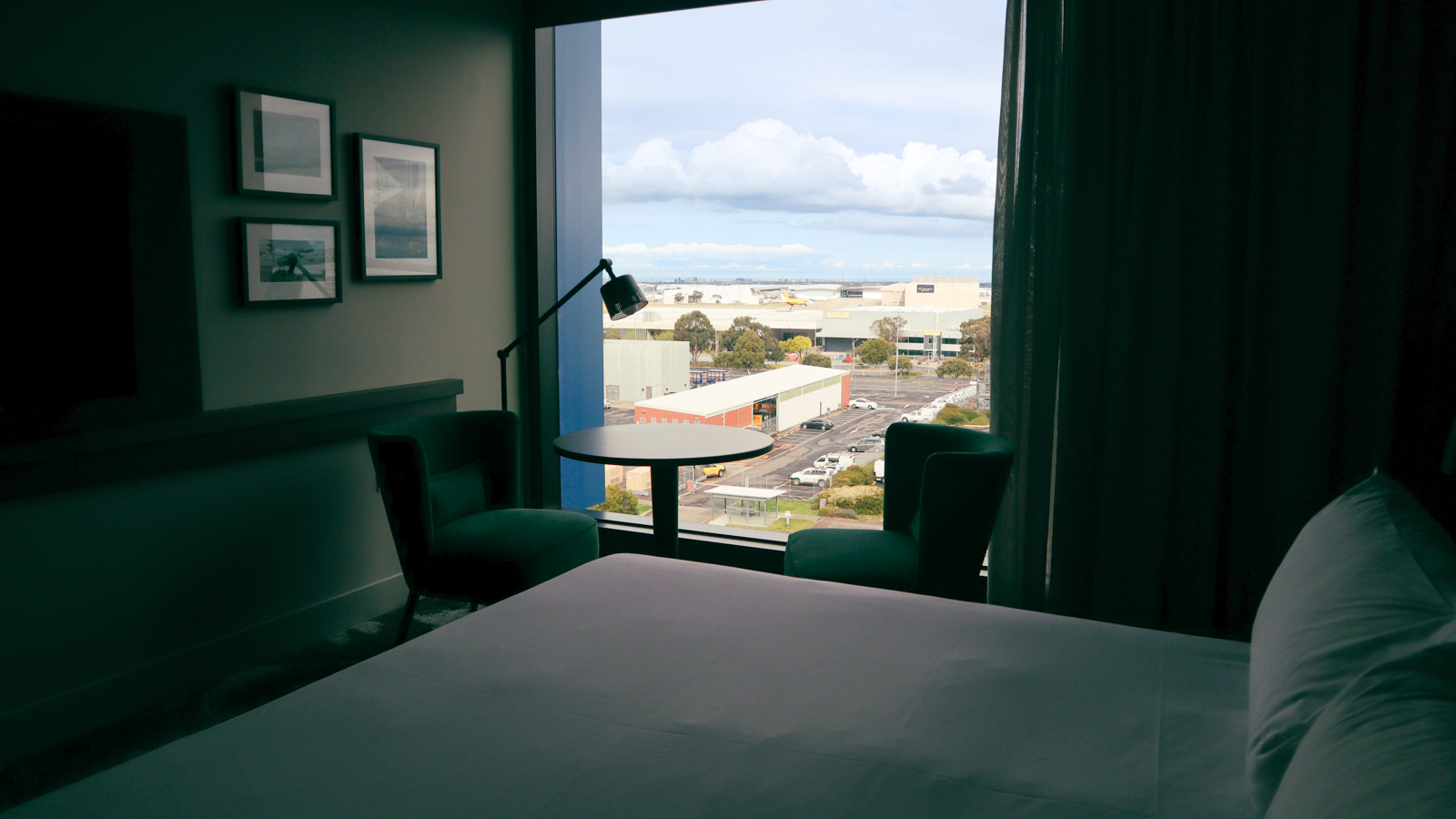 Bedroom views from Novotel Melbourne Airport