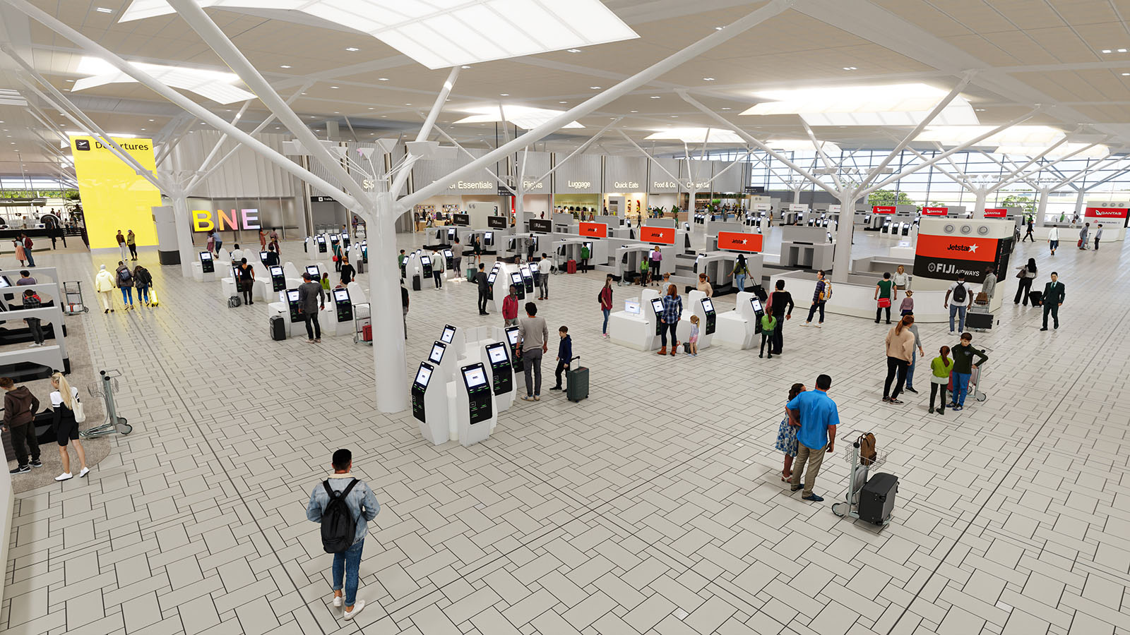 Suitcase drop at Brisbane Airport's International Terminal